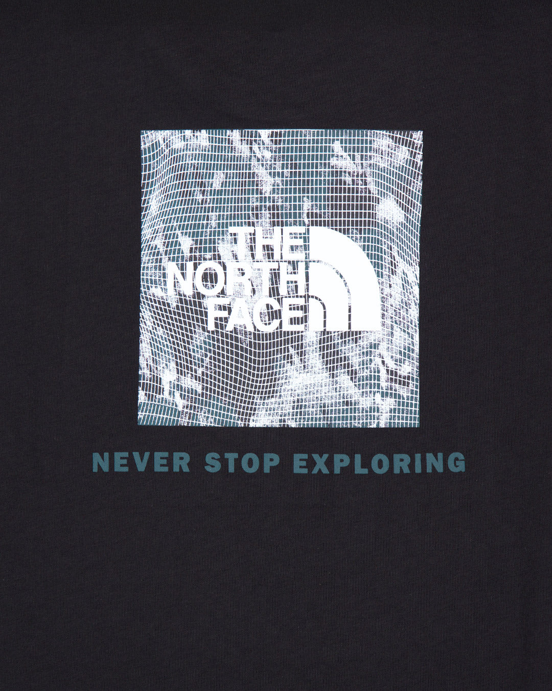 Camiseta The North Face Box Nse Tailgrid Infill Negro Hombre NF0A8C4U9431