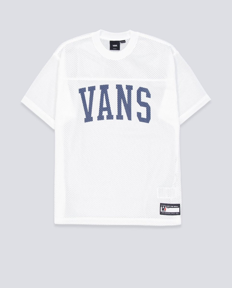 Camiseta Vans Arched Football Blanca Unisex VN000KUPWHT