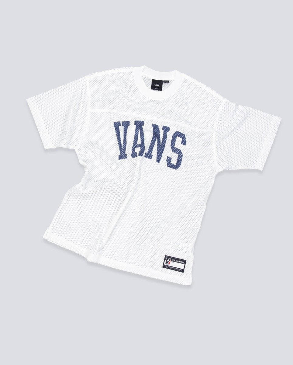 Camiseta Vans Arched Football Blanca Unisex VN000KUPWHT