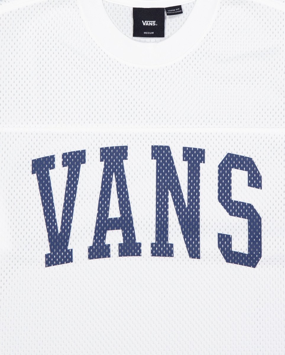 Camiseta Vans Arched Football Blanca Unisex VN000KUPWHT