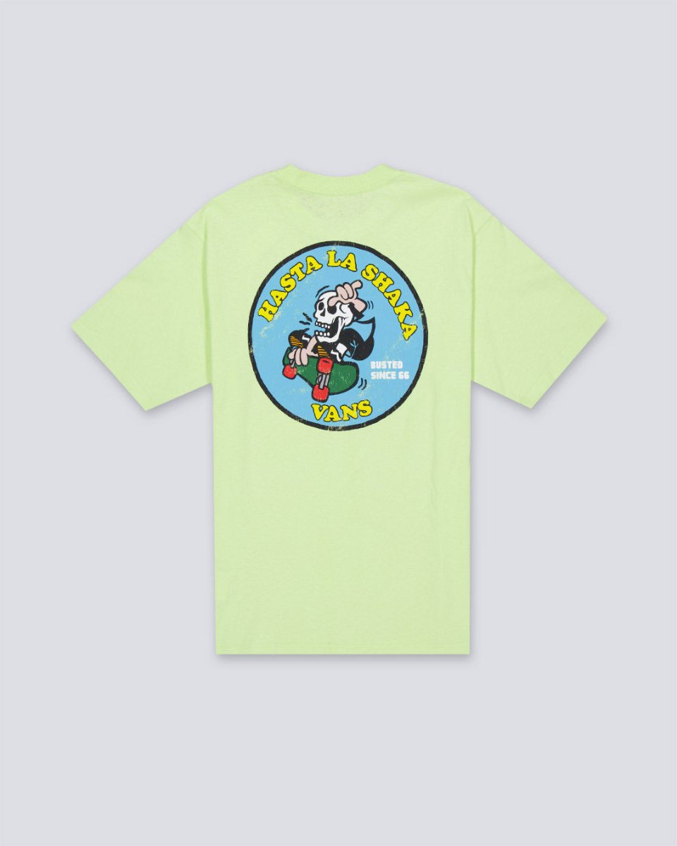 Camiseta Vans Skull La Shaka Verde Hombre VN000NWGCLH1