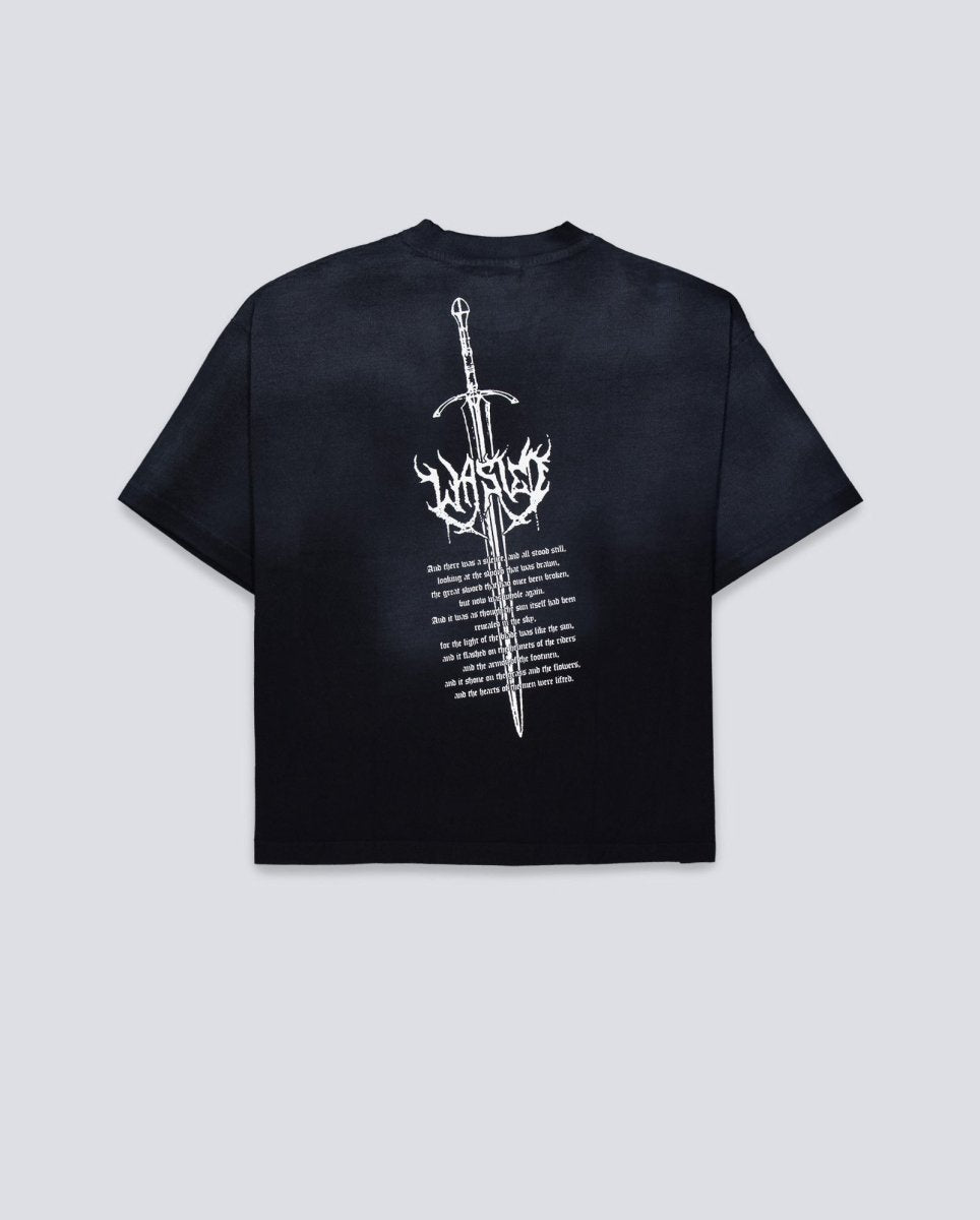 Camiseta Wasted Paris Sword Boxy Negro Unisex WSTDFW25-7