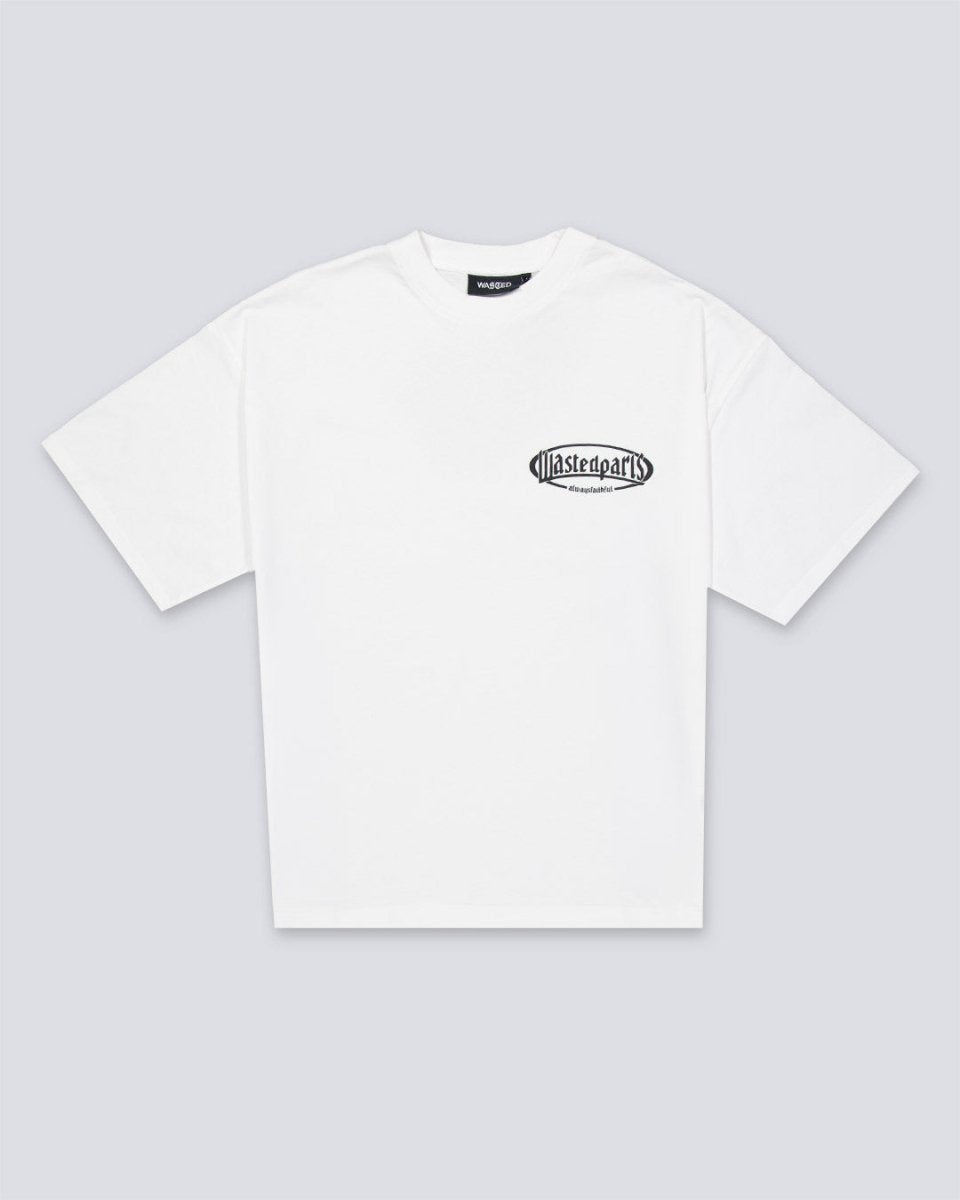 Camiseta Wasted Paris Yard Boxy Blanco Unisex WSTDSS25-39-WHT
