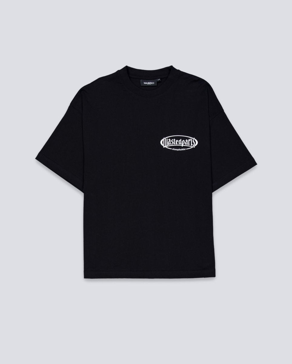 Camiseta Wasted Paris Yard Boxy Negro Unisex WSTDSS25-39-BLK