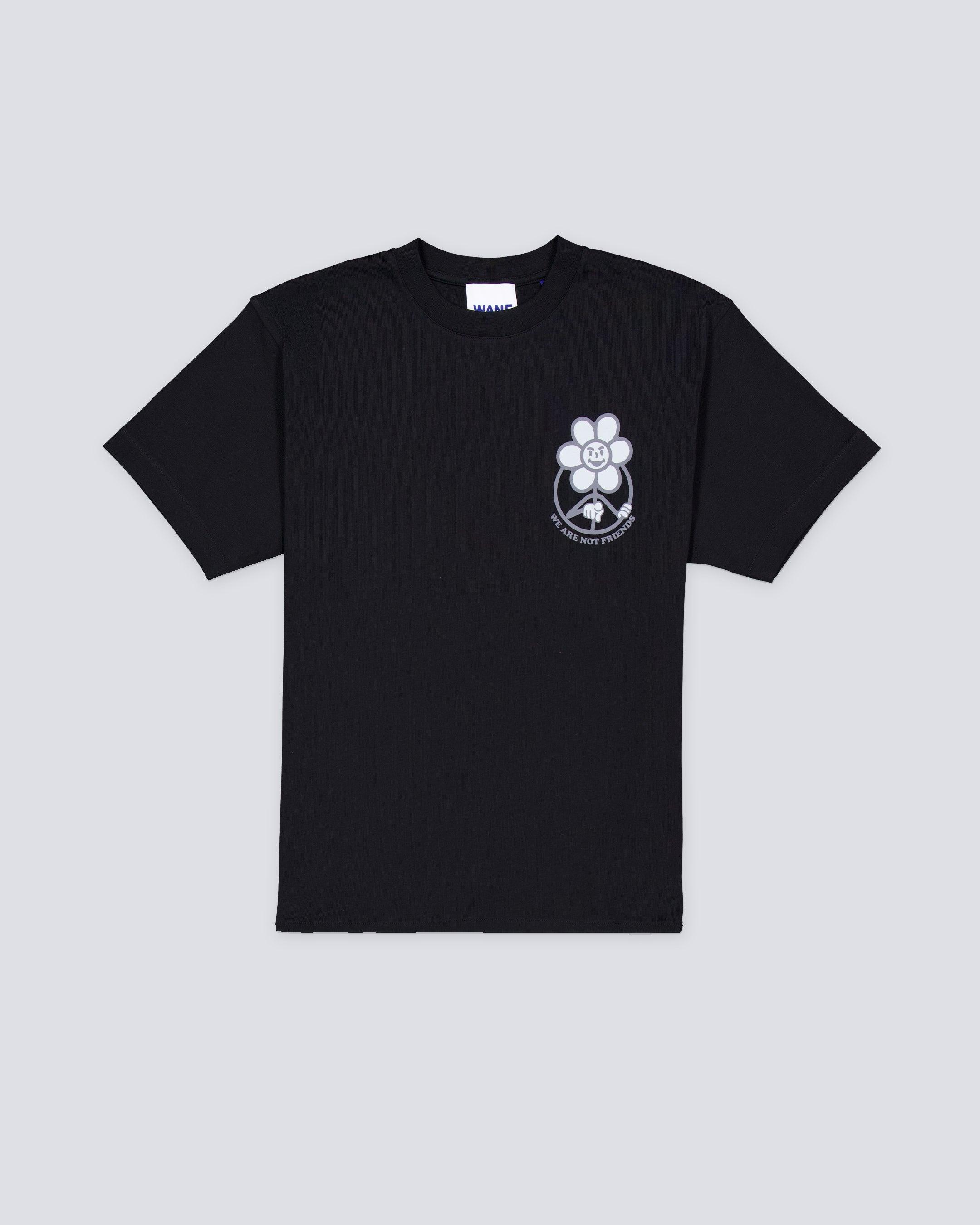 Camiseta We Are Not Friends Dark Daisy Negro Hombre WANFSS25-03