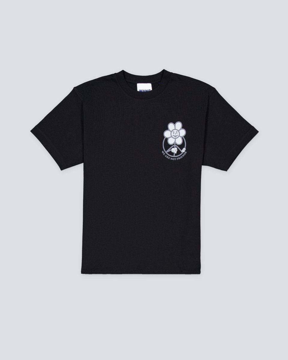 Camiseta We Are Not Friends Dark Daisy Negro Hombre WANFSS25-03
