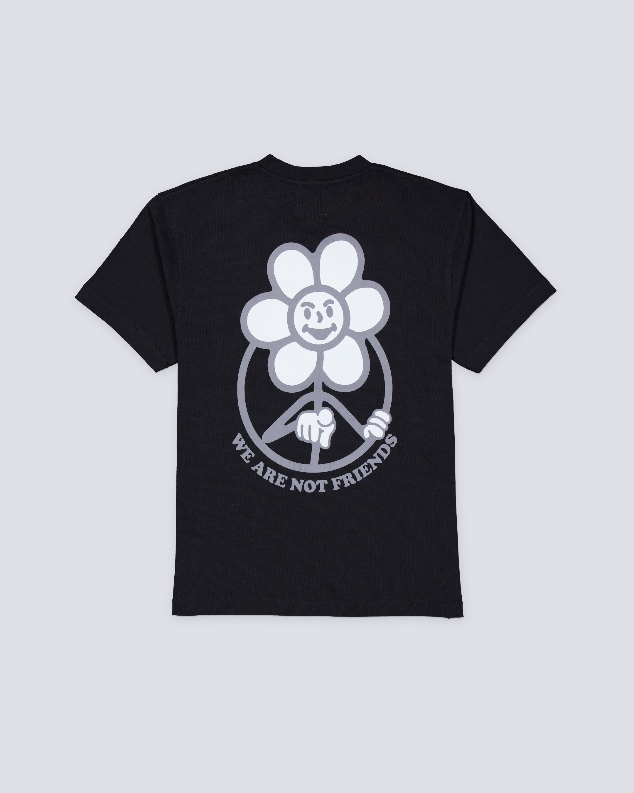Camiseta We Are Not Friends Dark Daisy Negro Hombre WANFSS25-03