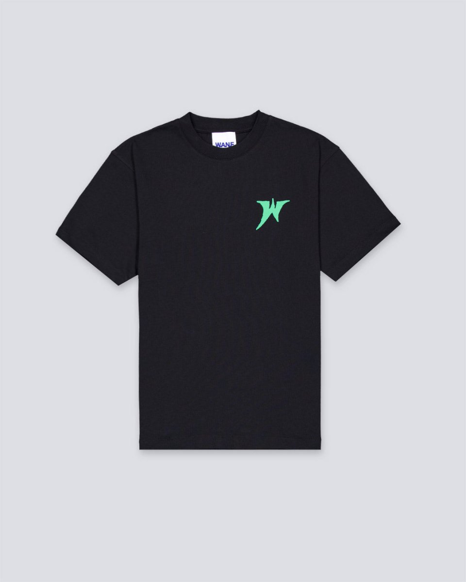 Camiseta We Are Not Friends Heavy Weight Negro Hombre WANFSS25-11