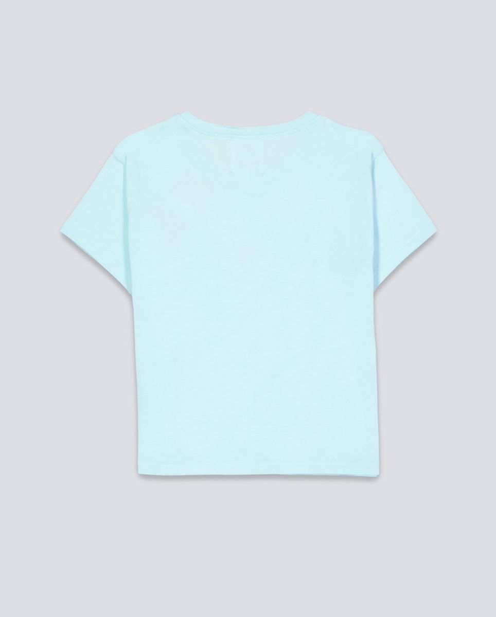 Camiseta We Are Not Friends Love Baby Crop Azul Mujer WANFSS25-38