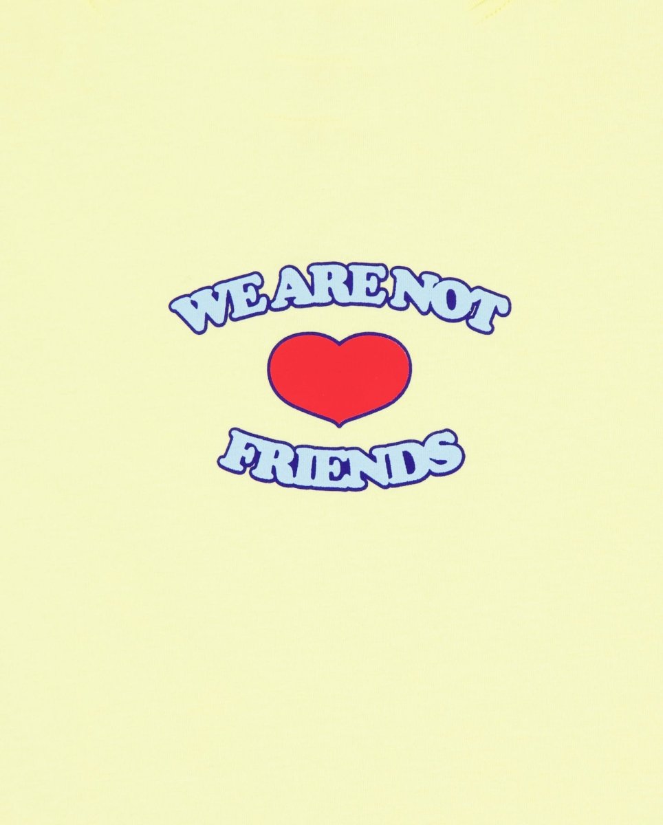 Camiseta We Are Not Friends Love Sunny Crop Amarillo Mujer WANFSS25-37