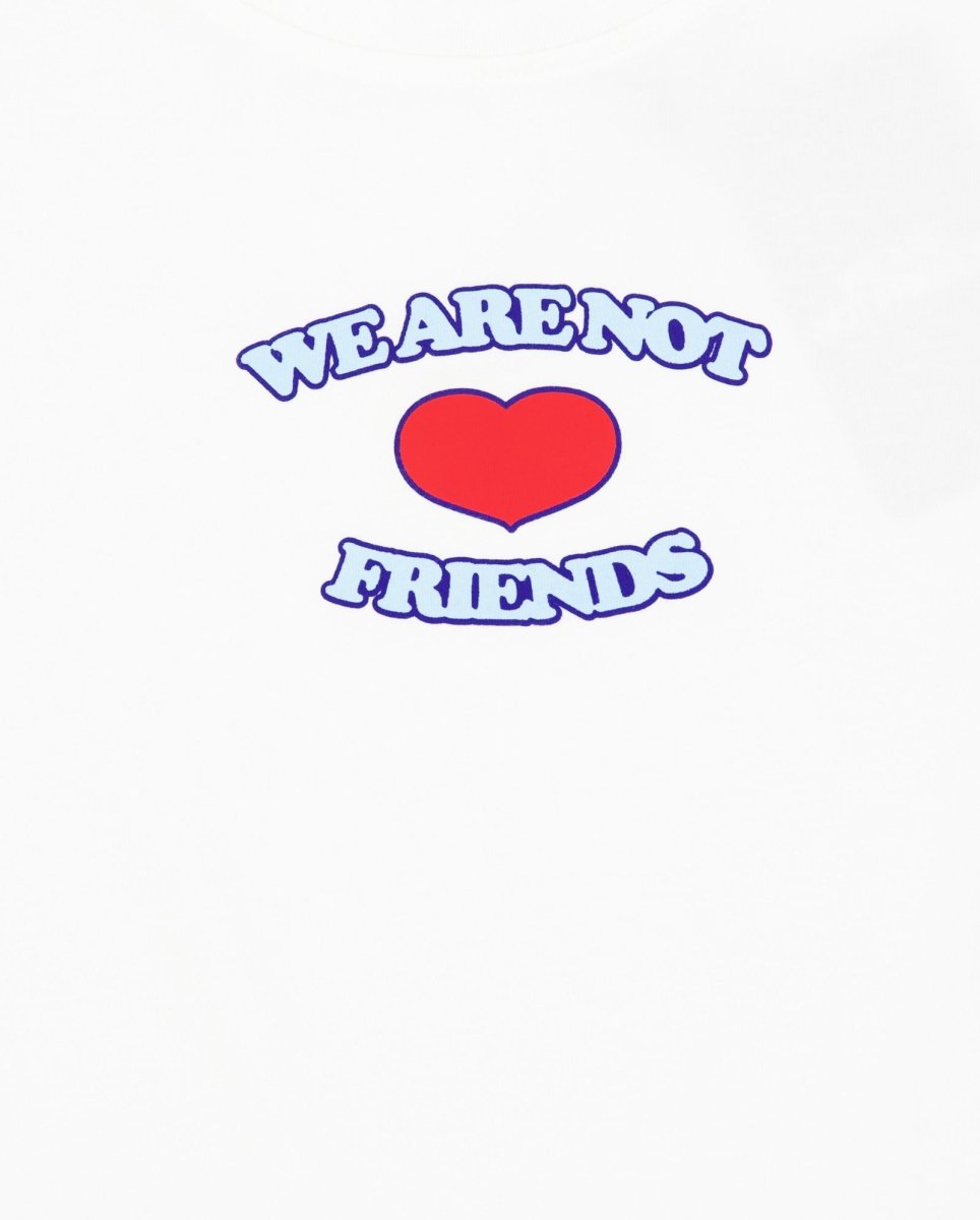 Camiseta We Are Not Friends Love White Crop Blanco Mujer WANFSS25-39