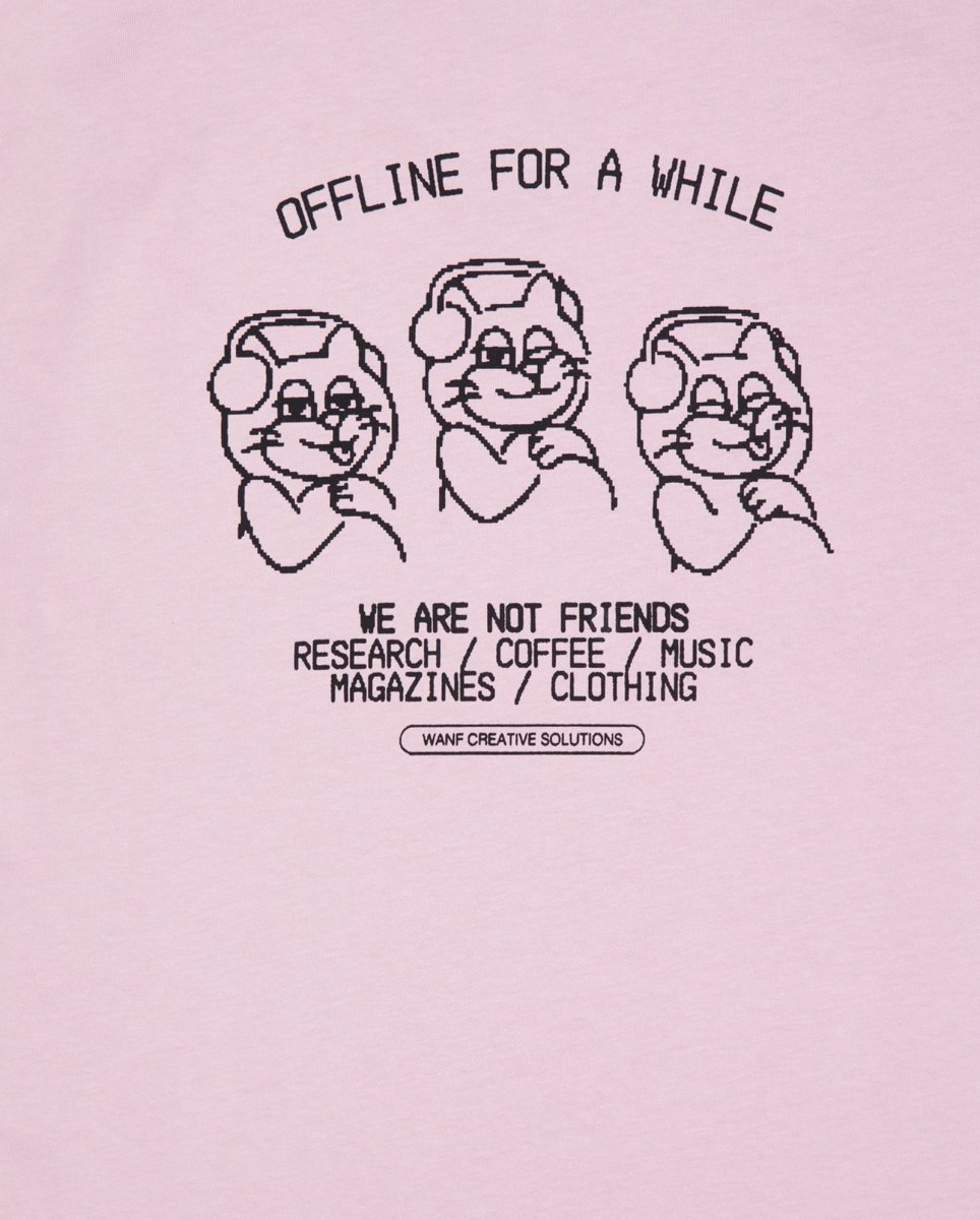 Camiseta We Are Not Friends Off Club Rosa Unisex WANFSS25-07