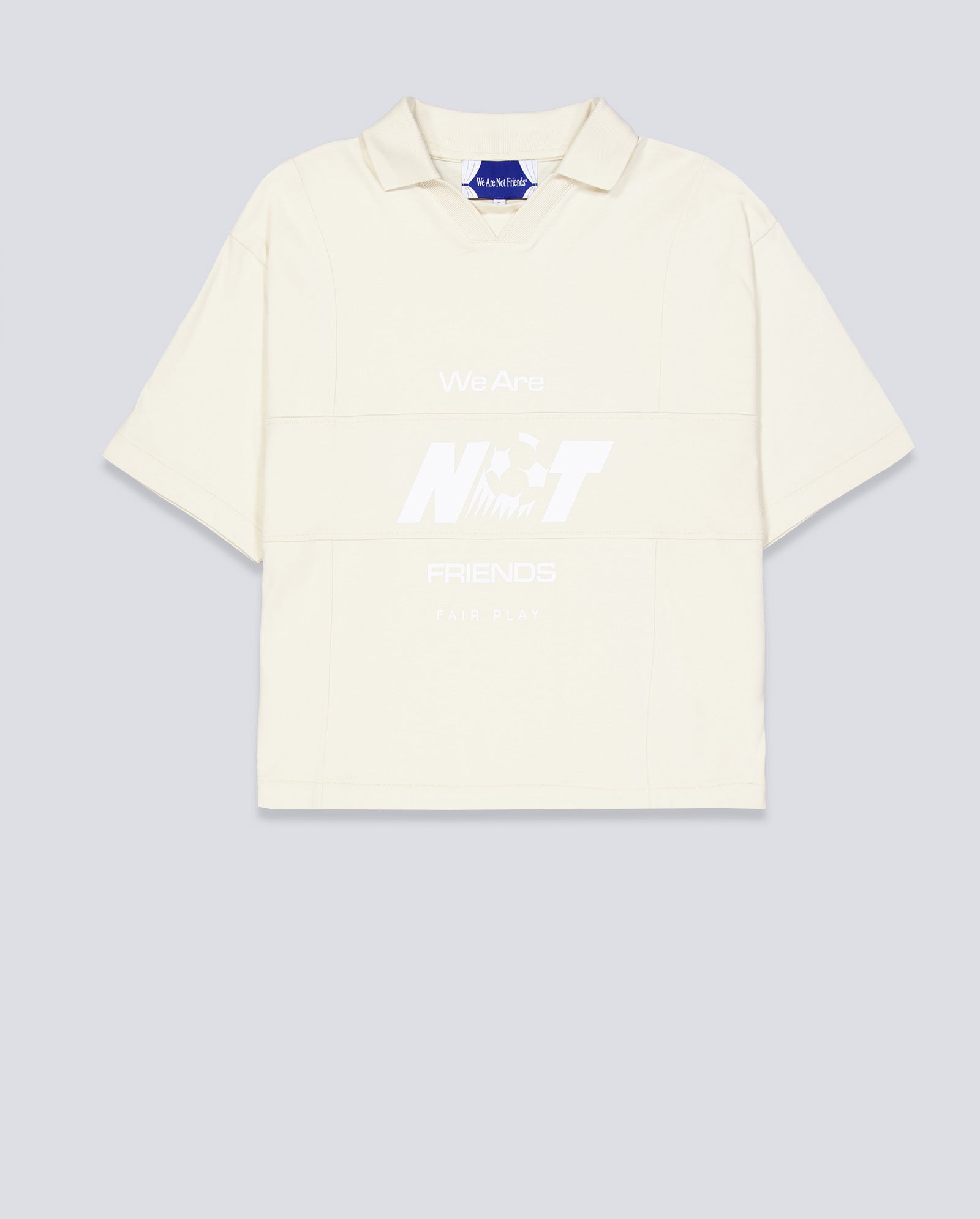 Camiseta We Are Not Friends World Play Cup Beige Unisex WANFSS26-09