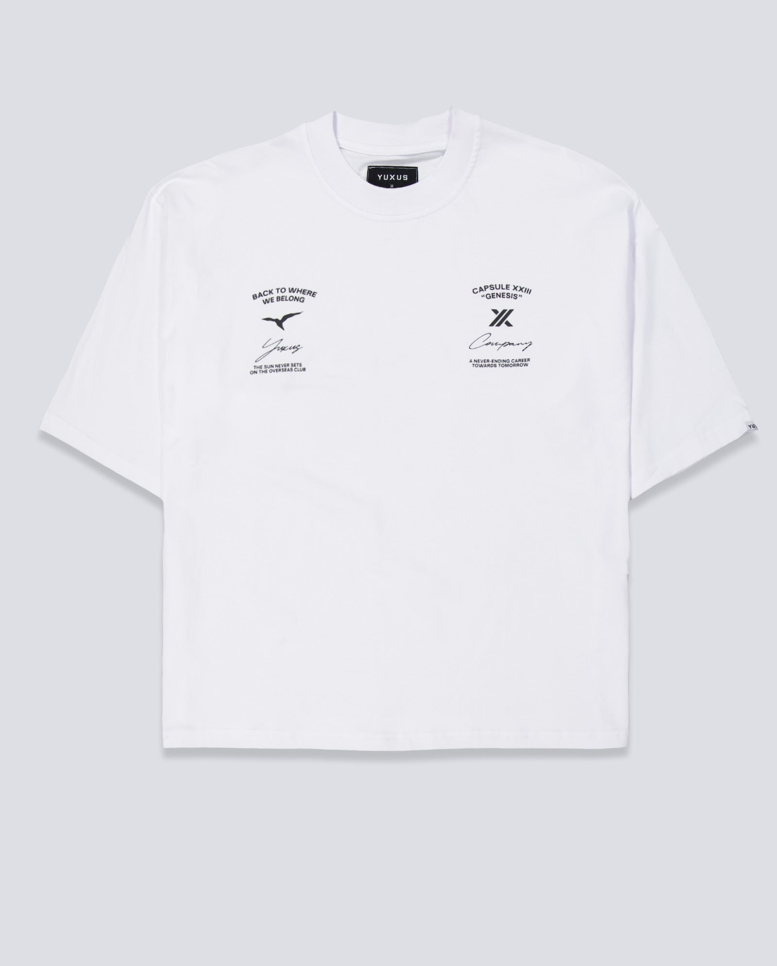 Camiseta Yuxus Bone Genesis Blanco Unisex 01-26-GENESIS-T