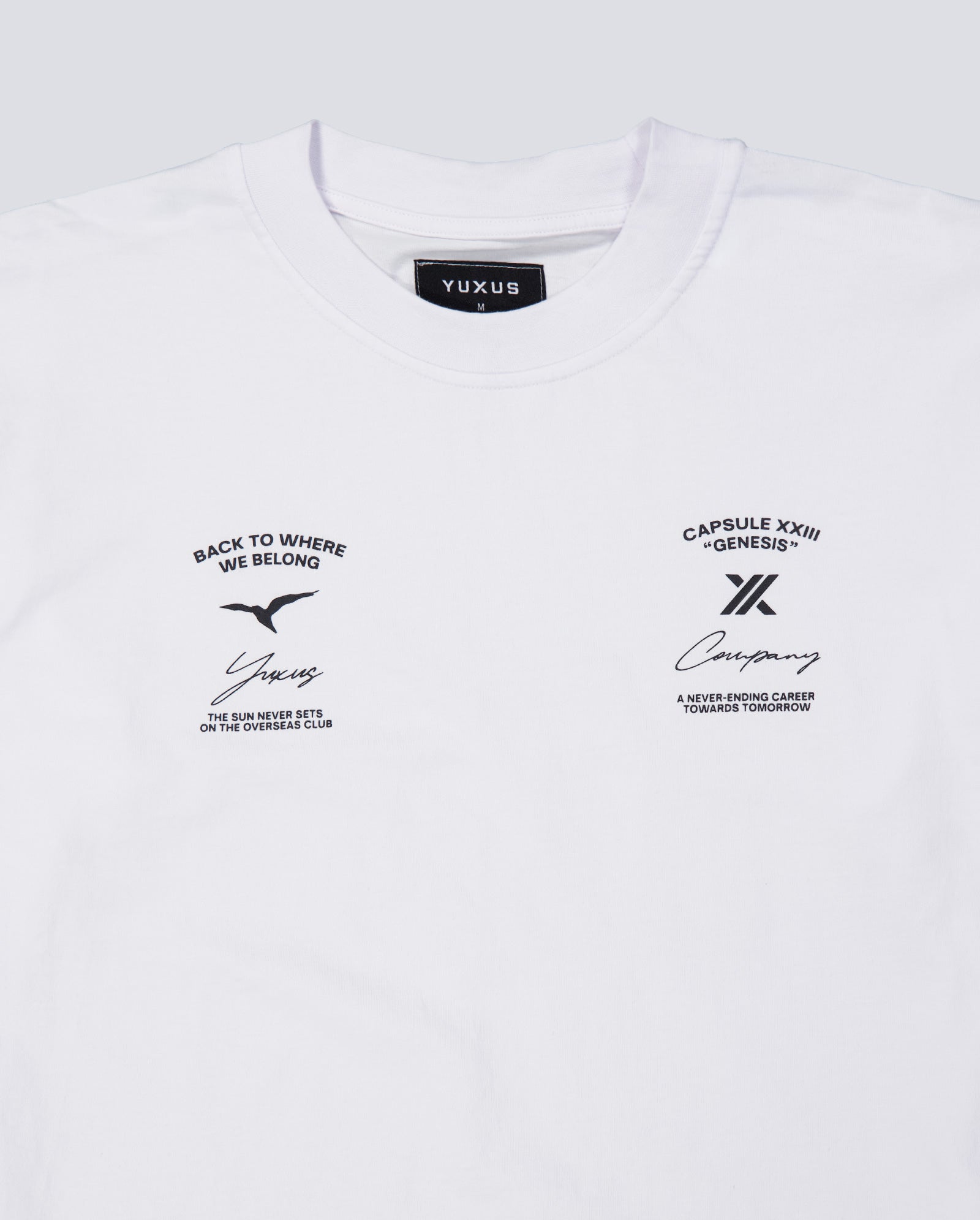 Camiseta Yuxus Bone Genesis Blanco Unisex 01-26-GENESIS-T