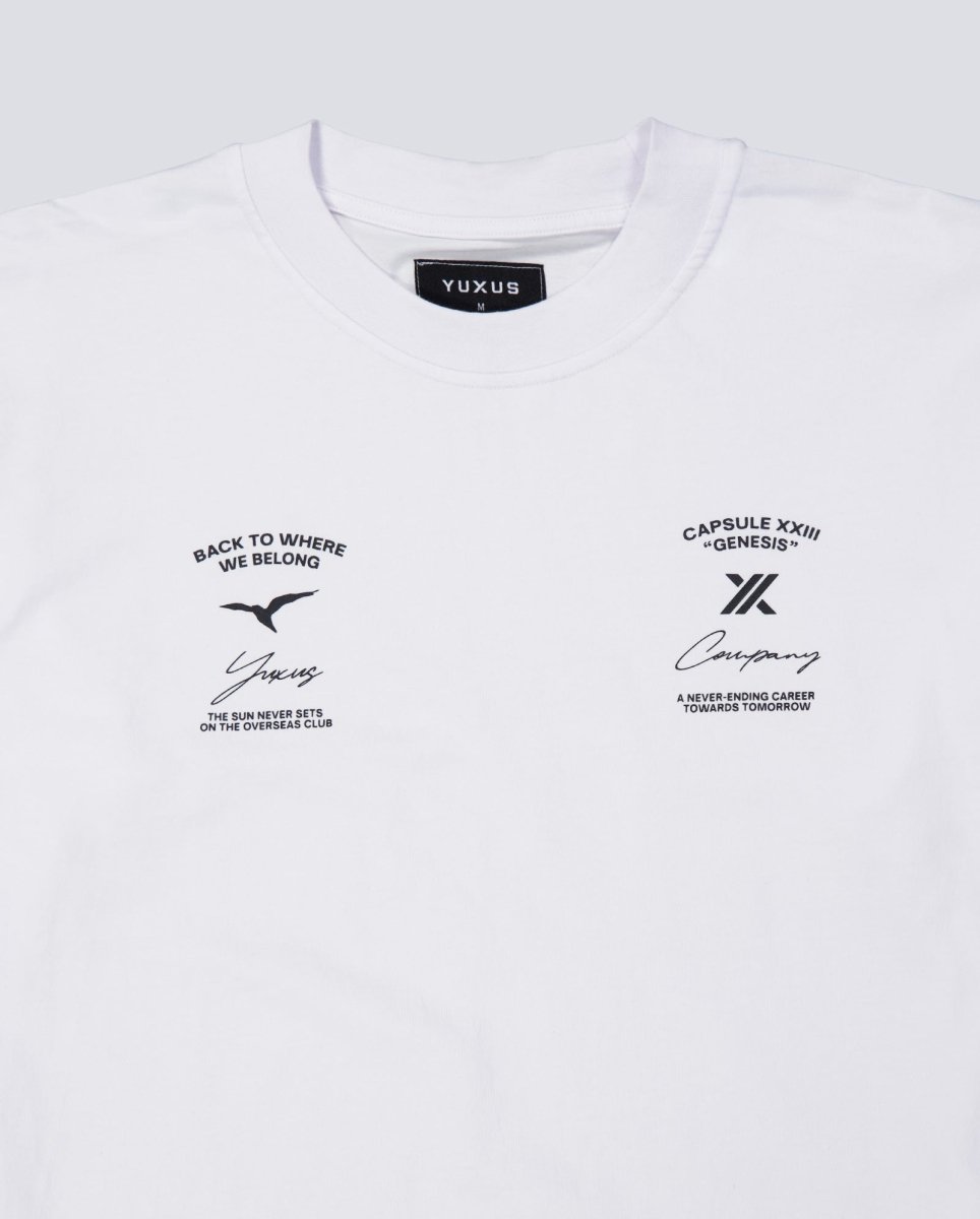 Camiseta Yuxus Bone Genesis Blanco Unisex 01-26-GENESIS-T