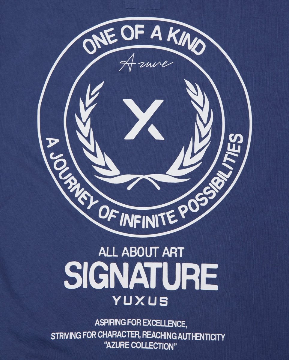 Camiseta Yuxus Deepsea Azul Unisex 03-26-AZURE-TEE