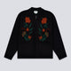 Cárdigan Obey Floral Con Cremallera Negro Hombre