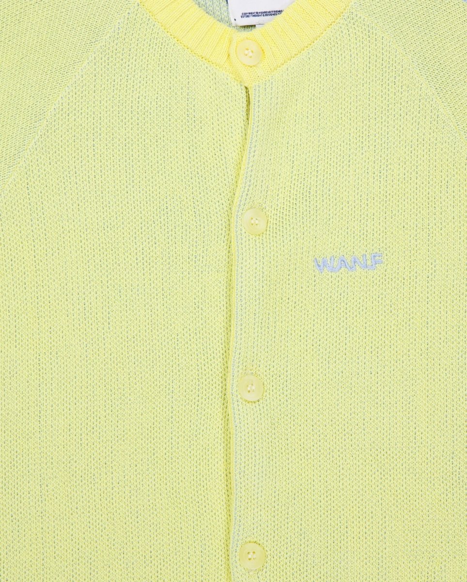 Cárdigan We Are Not Friends Office Pastel Amarillo Unisex WANFSS25-16