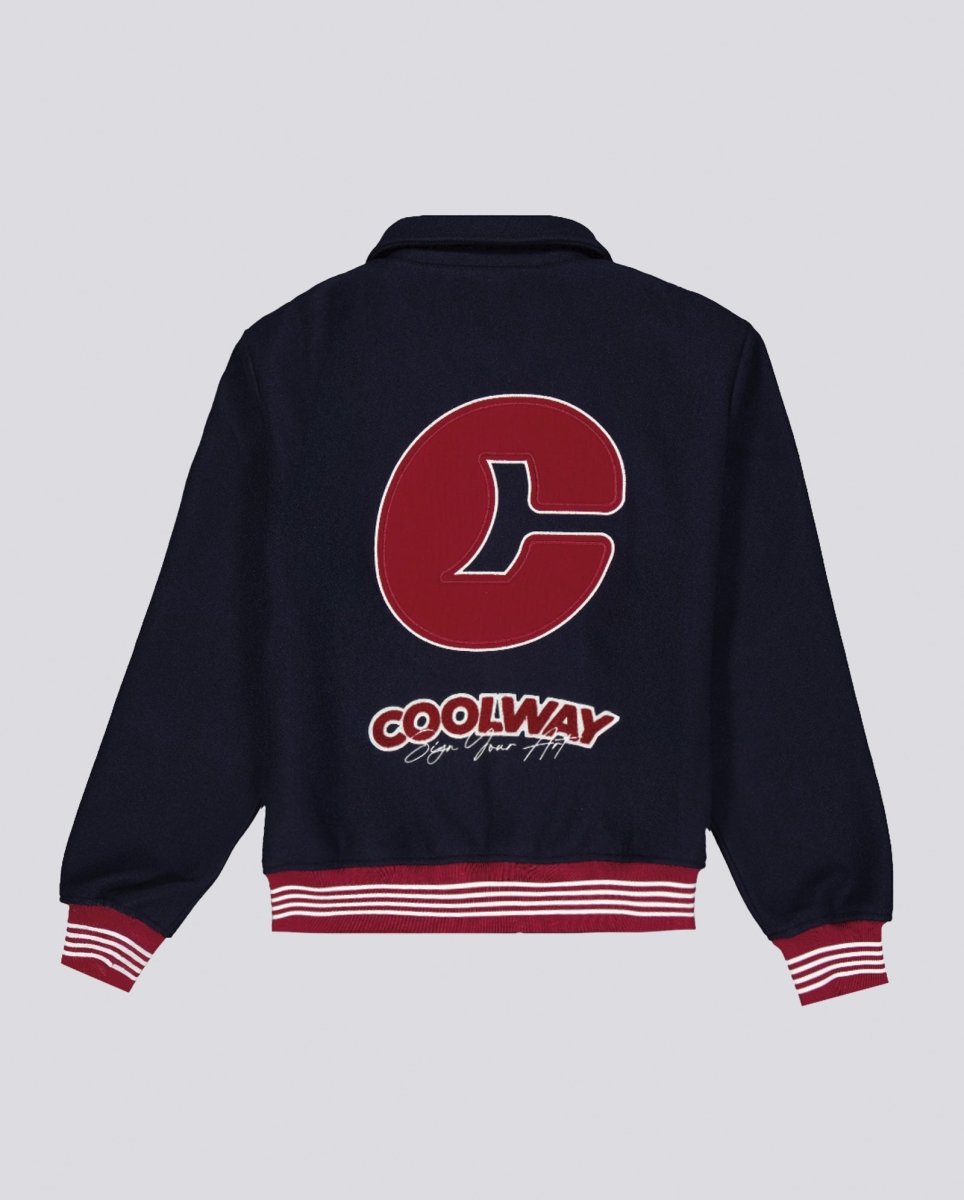 Chaqueta Coolway Dark Navy Varsity Azul Unisex 9048776