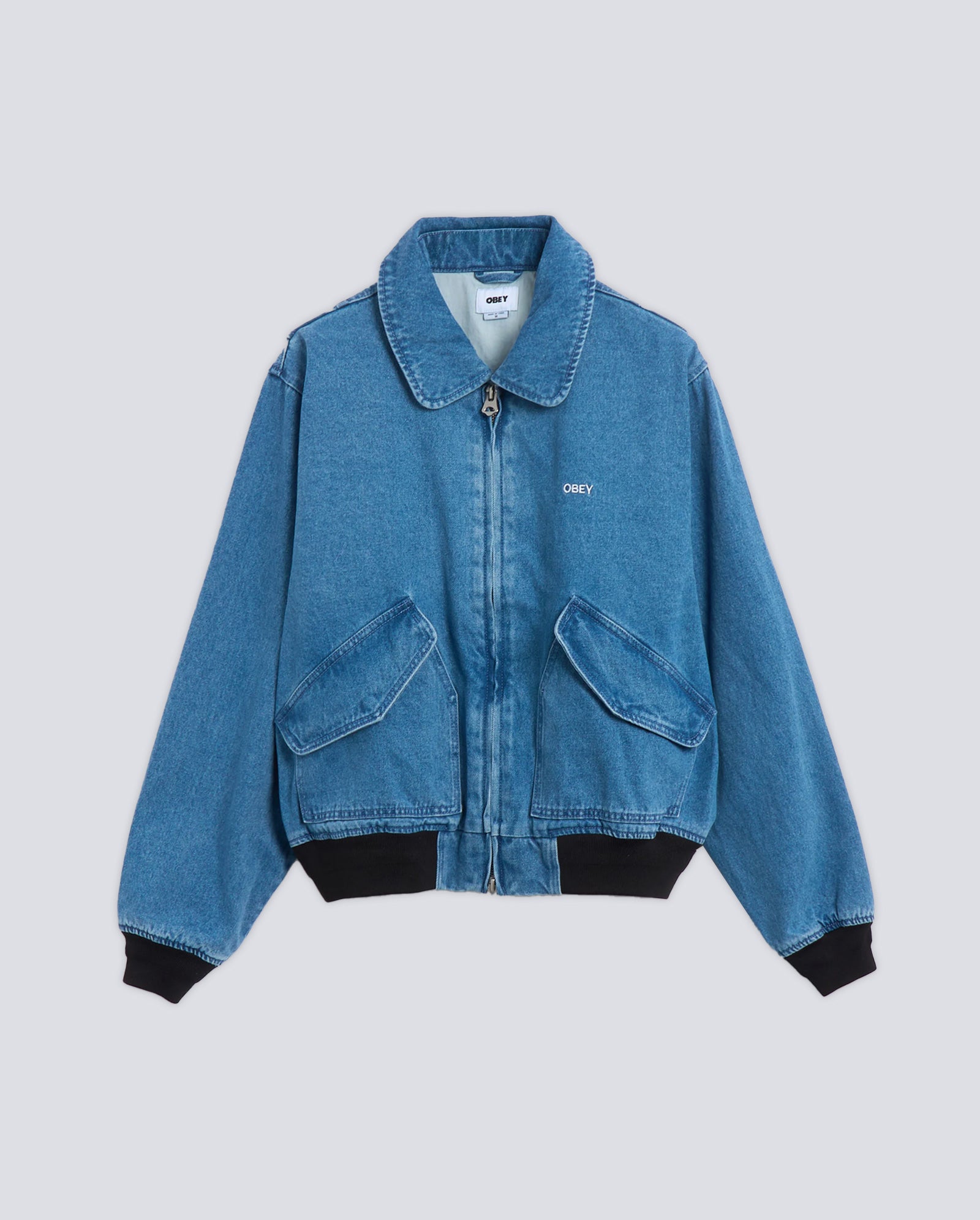 Chaqueta Vaquera Obey Denim Cwu Azul Hombre 121800587-LIN