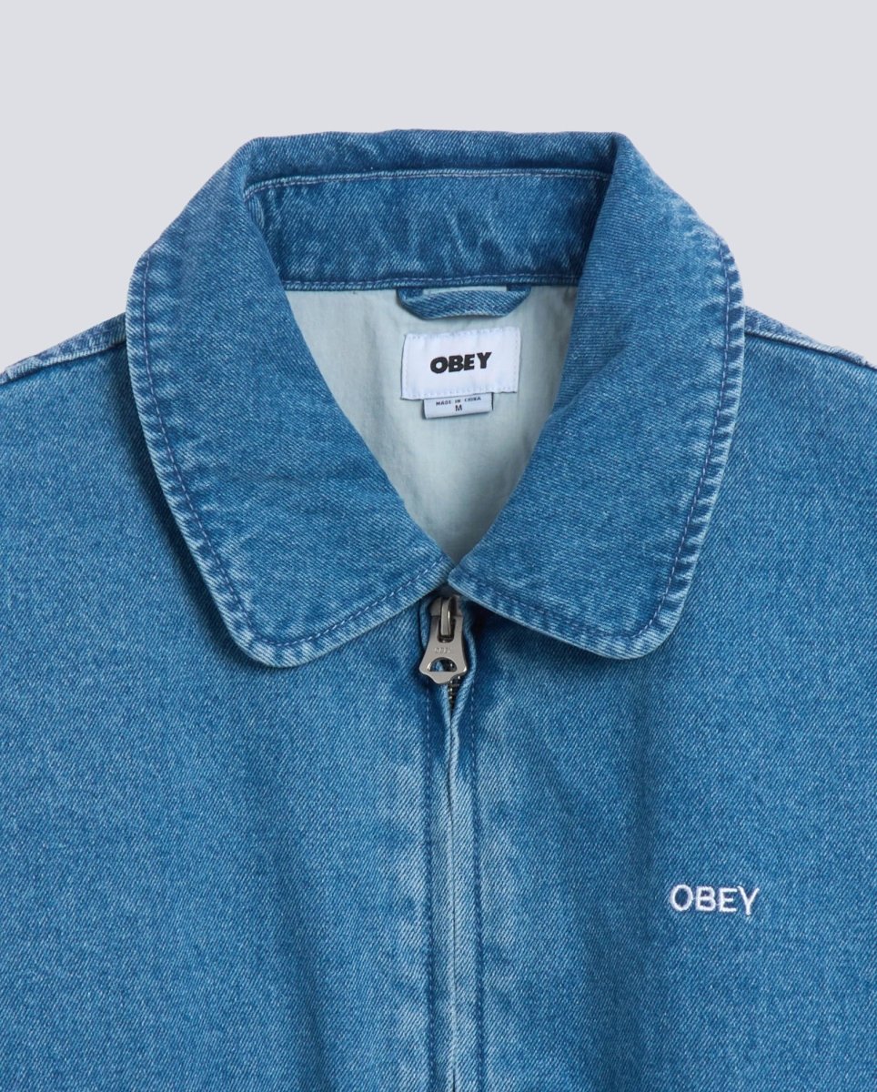 Chaqueta Vaquera Obey Denim Cwu Azul Hombre 121800587-LIN