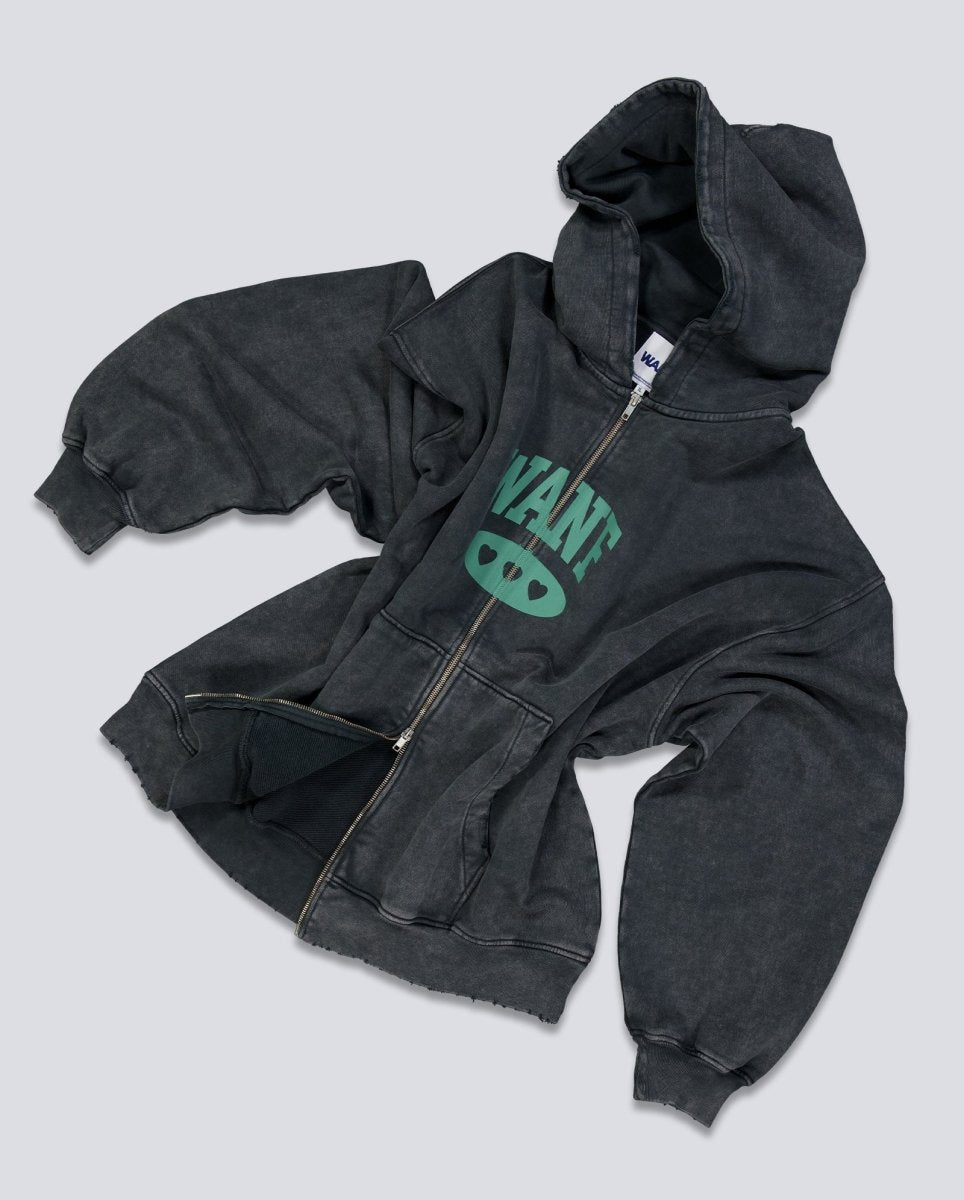 Chaqueta We Are Not Friends School Boxy Gris Unisex WANFFW25-25