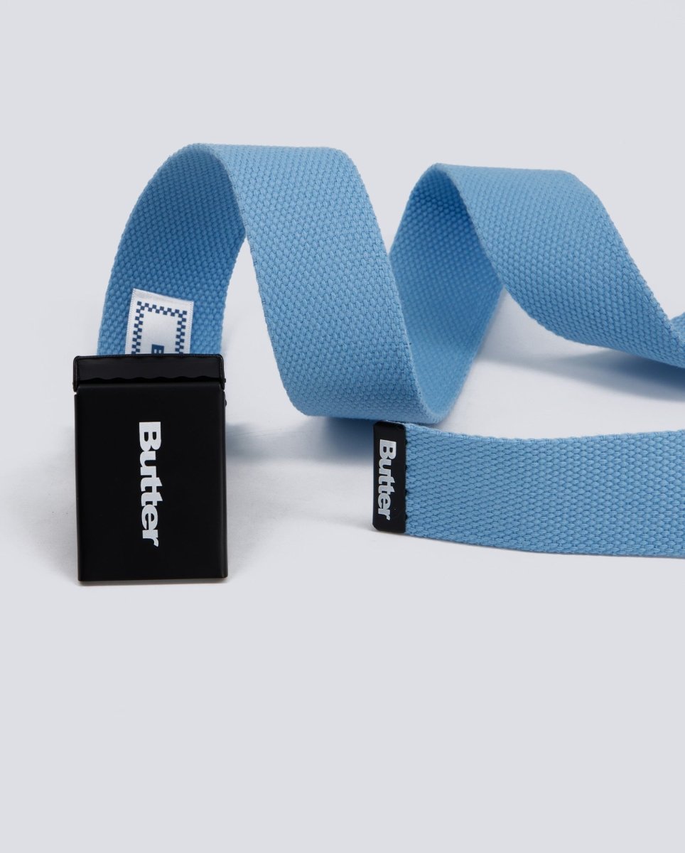 Cinturón Butter Goods Logo Woven Azul Unisex BGQ1261030BLUE