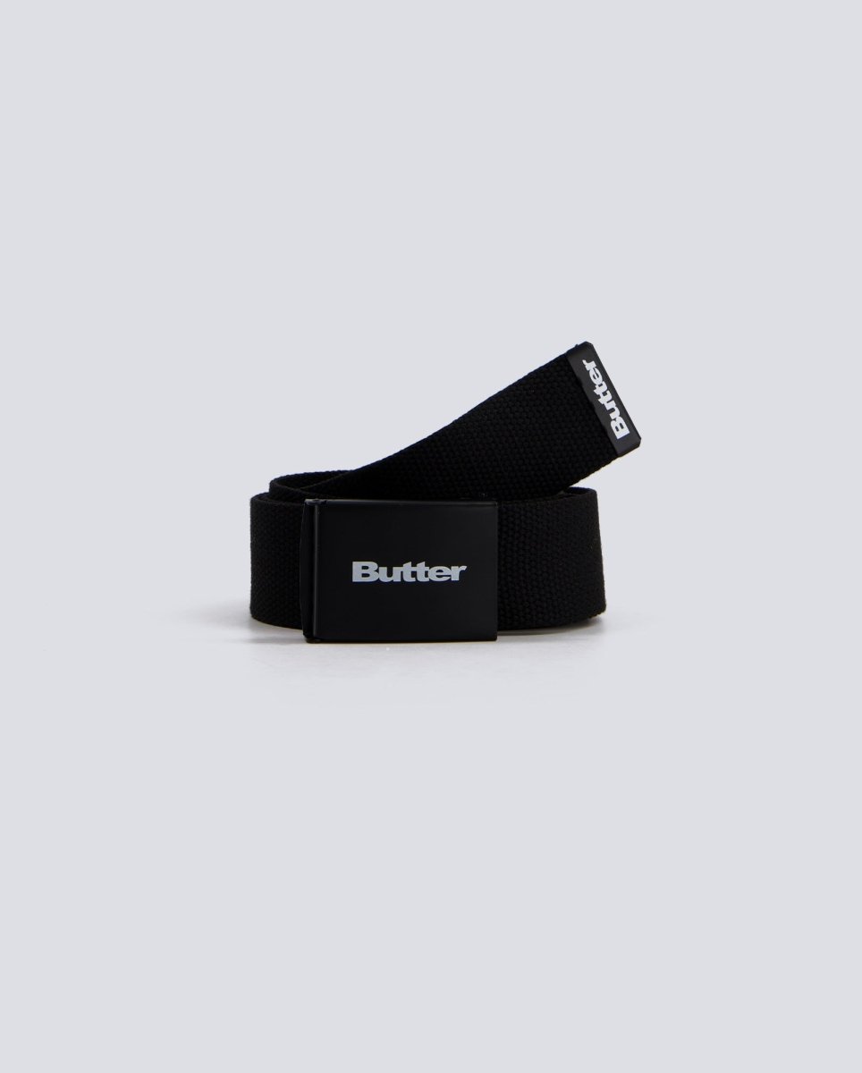 Cinturón Butter Goods Logo Woven Negro Unisex BGQ1261030BLACK