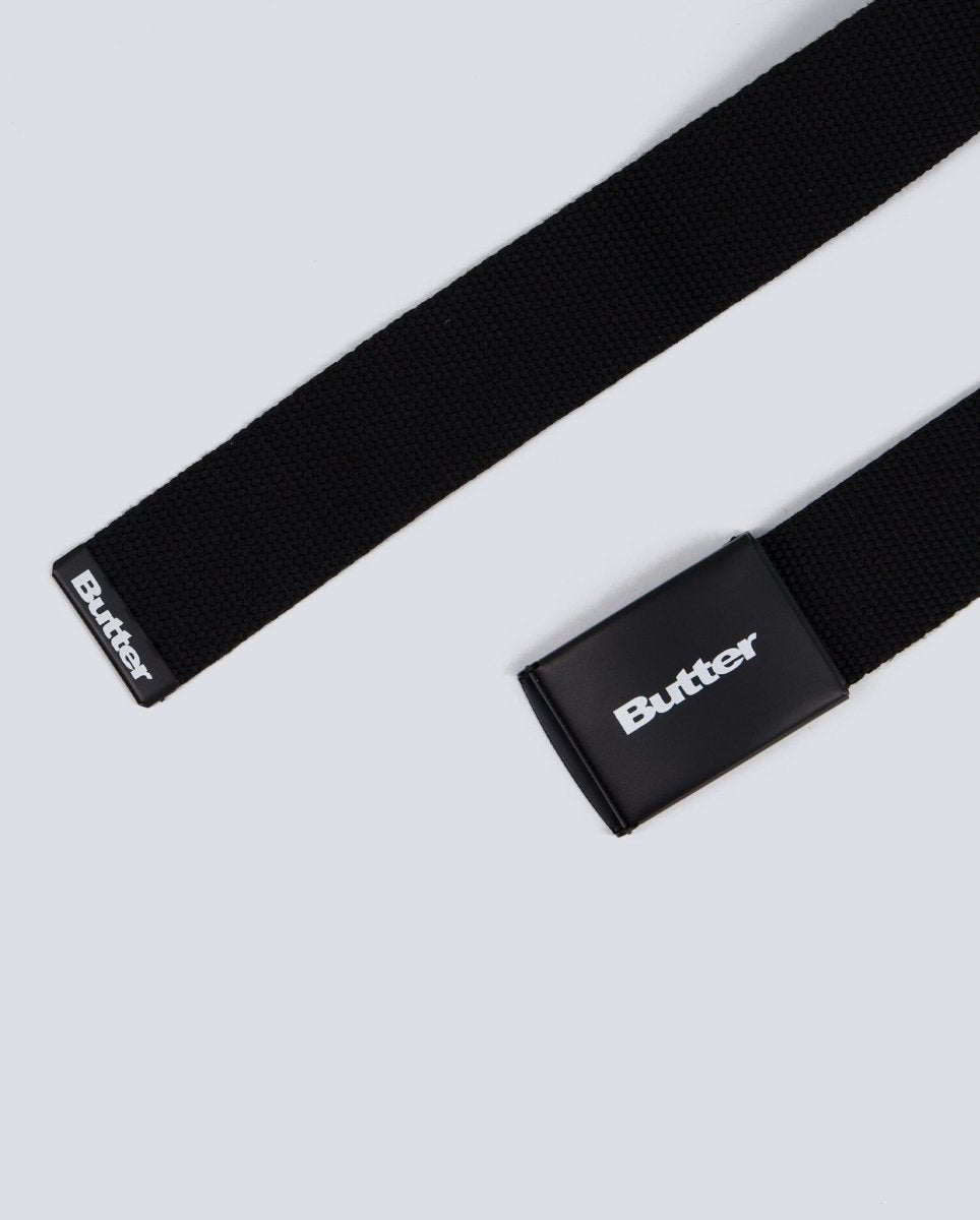 Cinturón Butter Goods Logo Woven Negro Unisex BGQ1261030BLACK