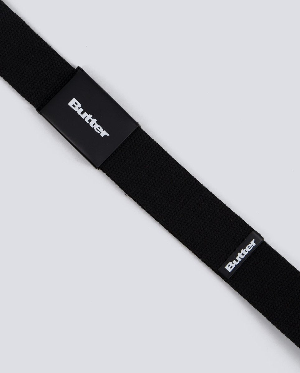 Cinturón Butter Goods Logo Woven Negro Unisex BGQ1261030BLACK