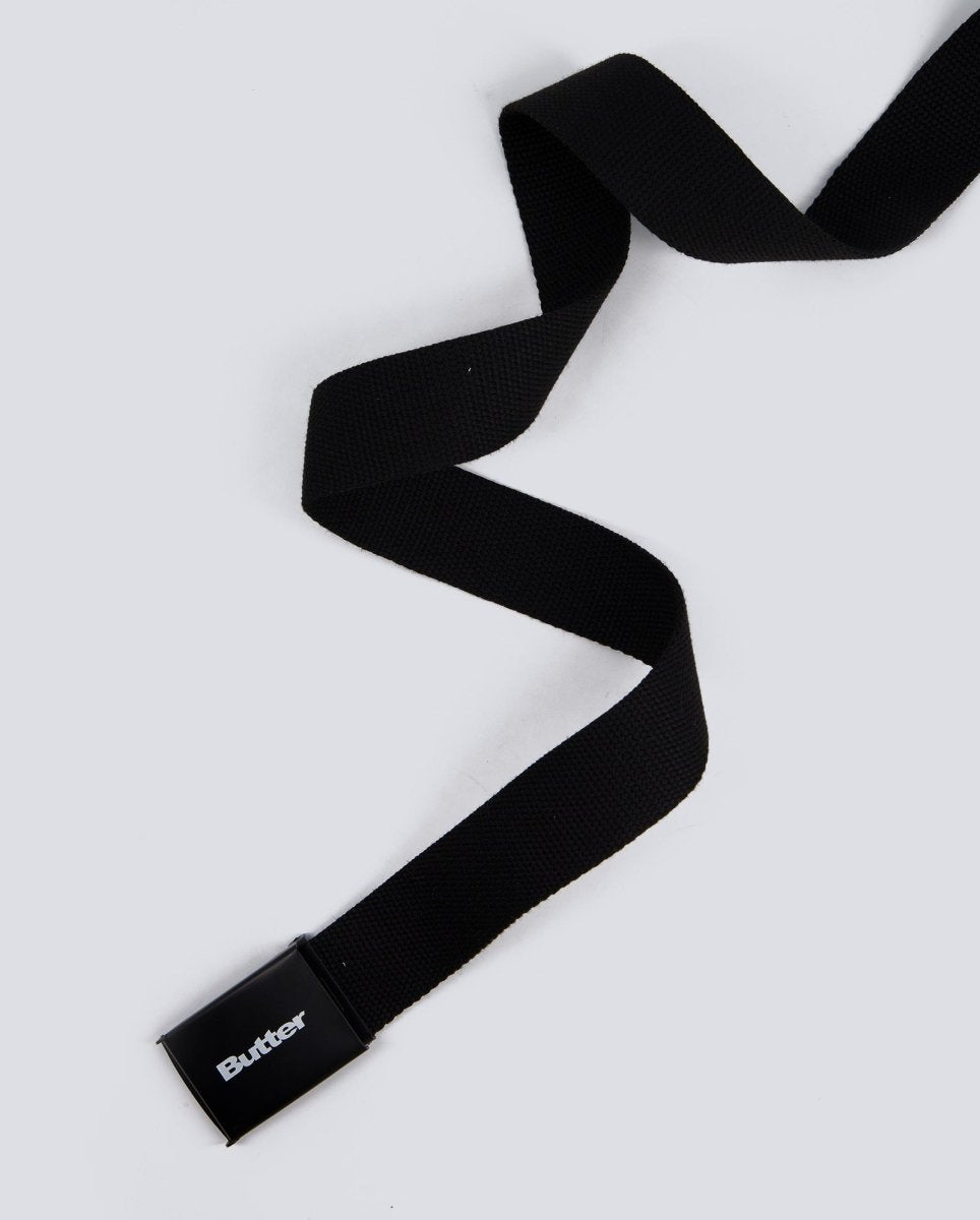 Cinturón Butter Goods Logo Woven Negro Unisex BGQ1261030BLACK