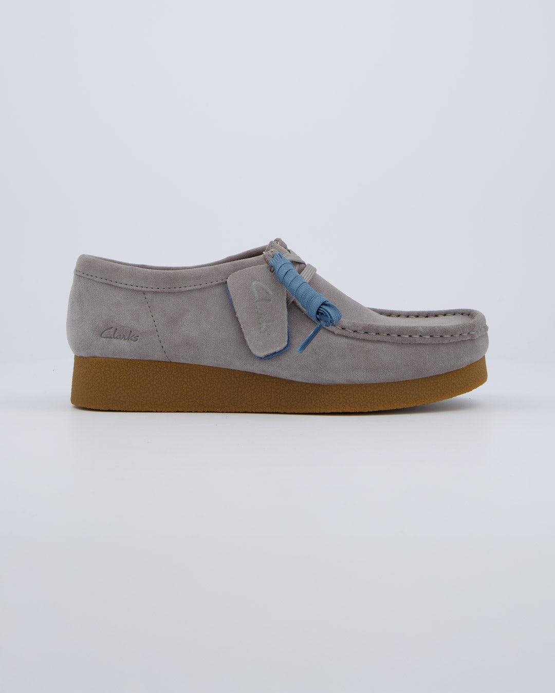 Clarks Wallabee Evo Suede Gris Oscuro Mujer Zapatos