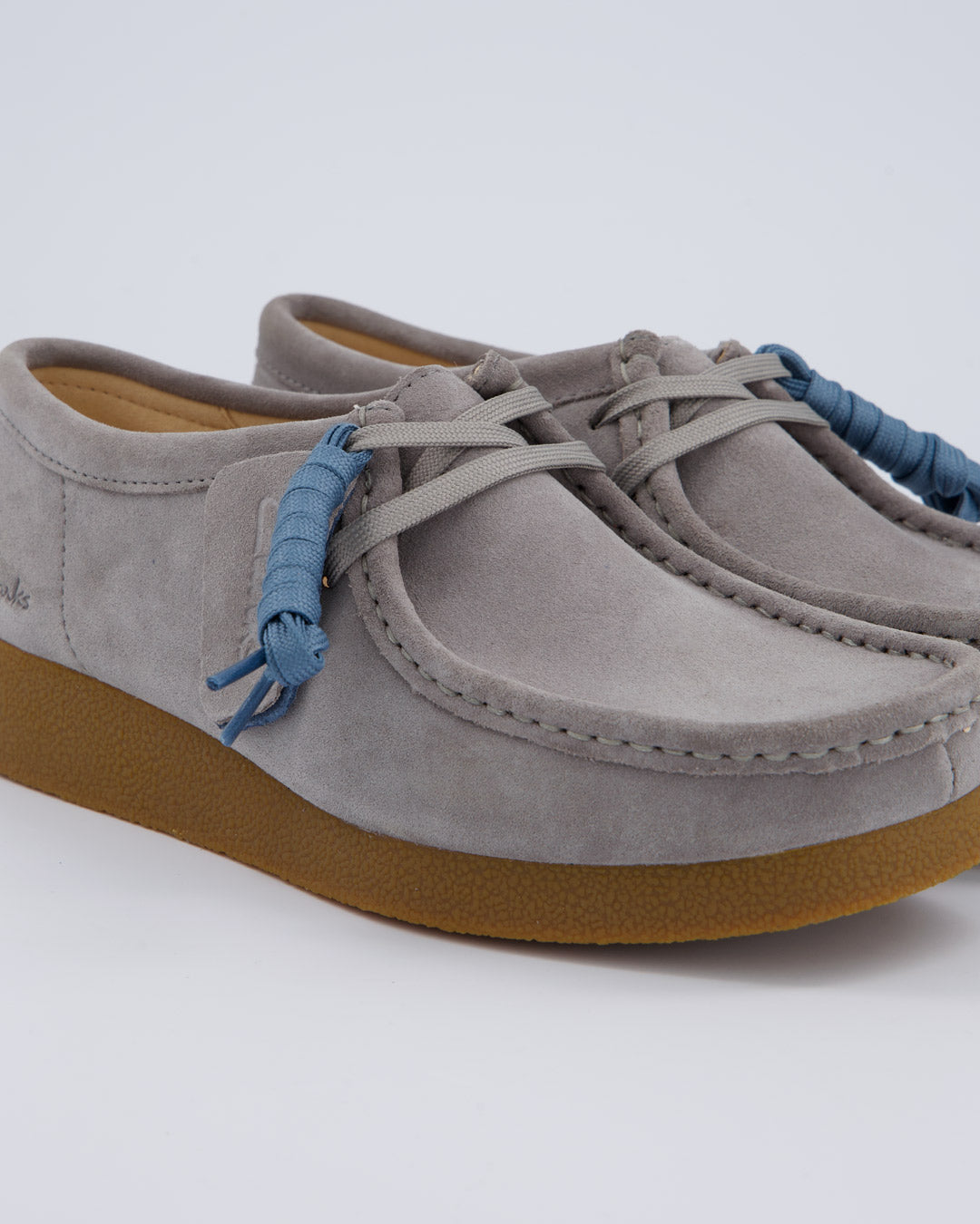 Clarks Wallabee Evo Suede Gris Oscuro Mujer Zapatos