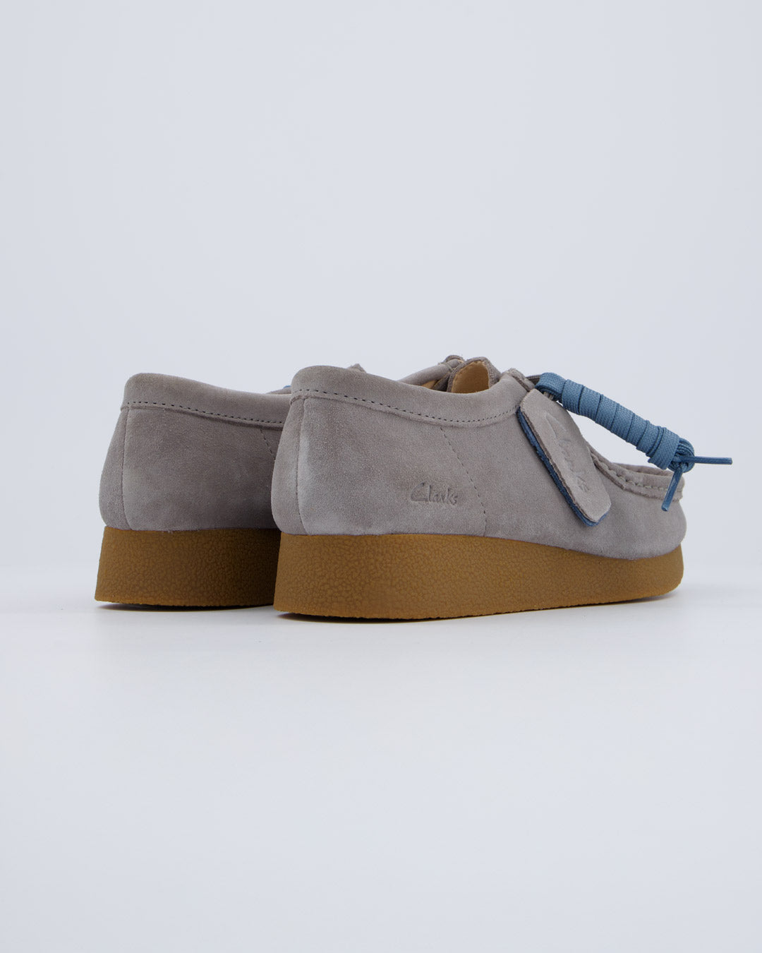 Clarks Wallabee Evo Suede Gris Oscuro Mujer Zapatos
