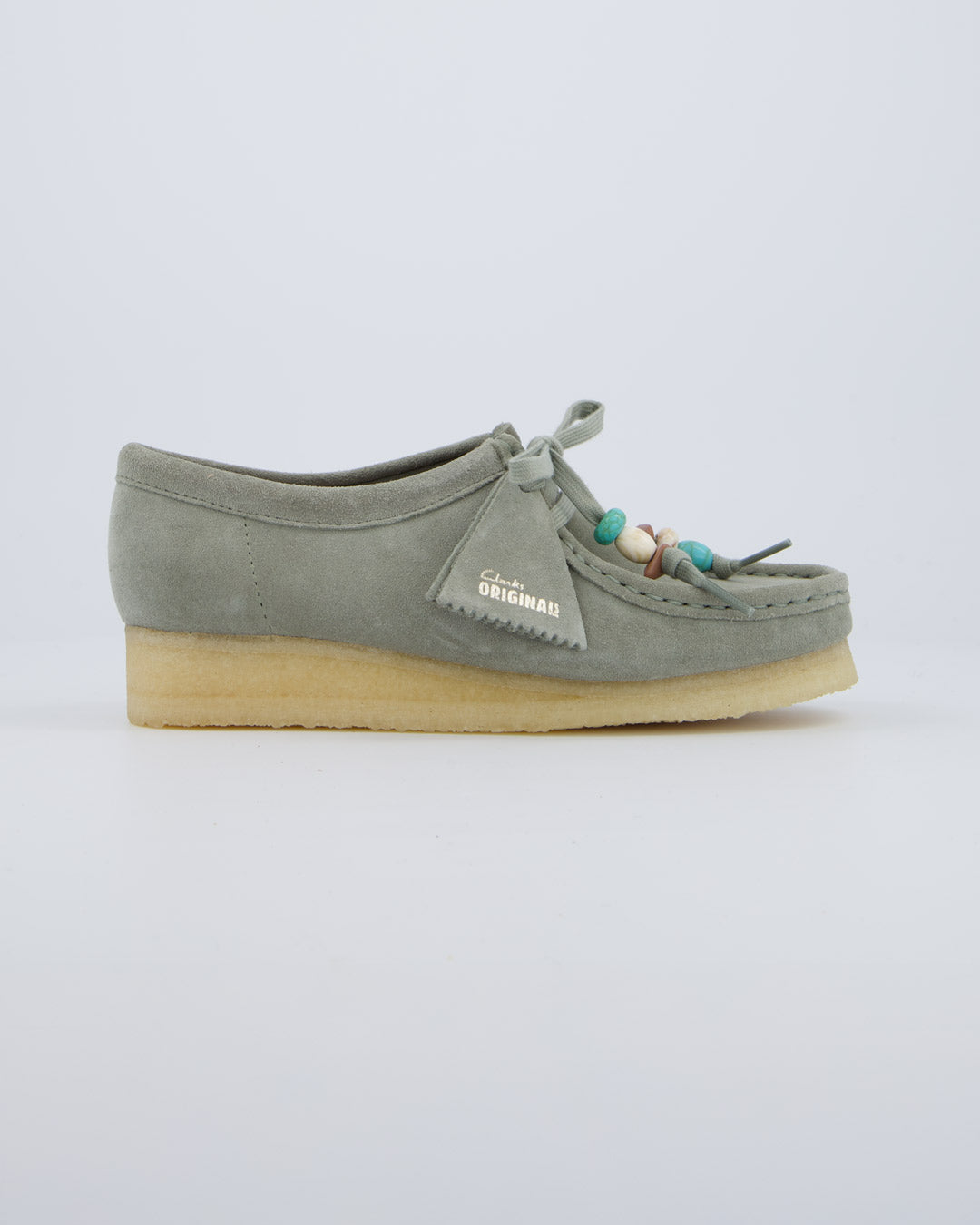 Clarks Wallabee Sage Suede Taupe Mujer Zapatos