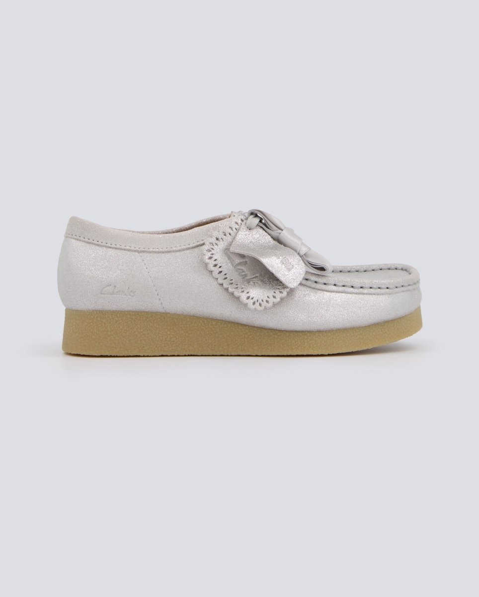 Clarks Wallabeeevosh Plateado Mujer 26184610 zapatos