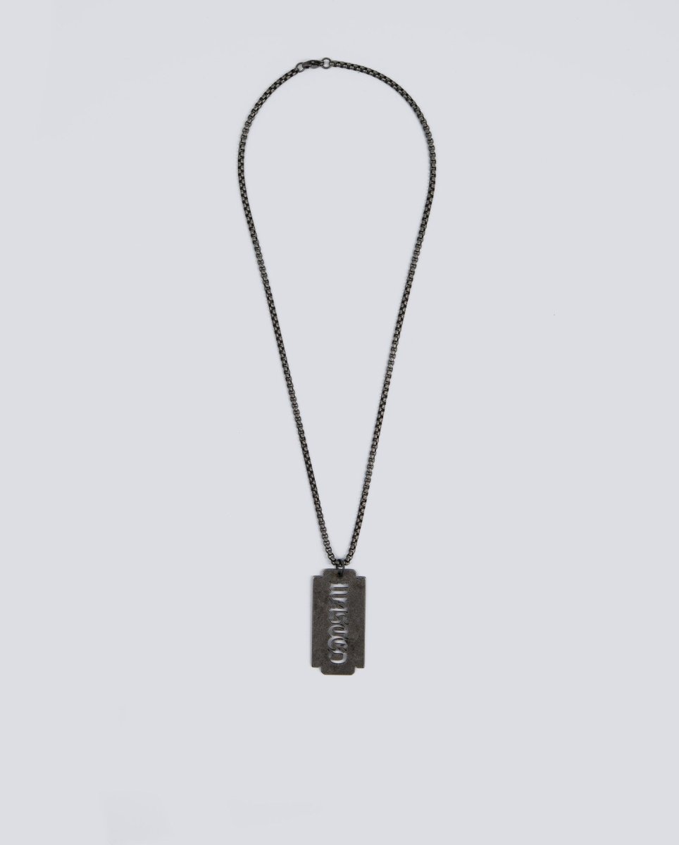 Colgante Wasted Paris U Sharp Necklace Gris Unisex WSTDFW25-30