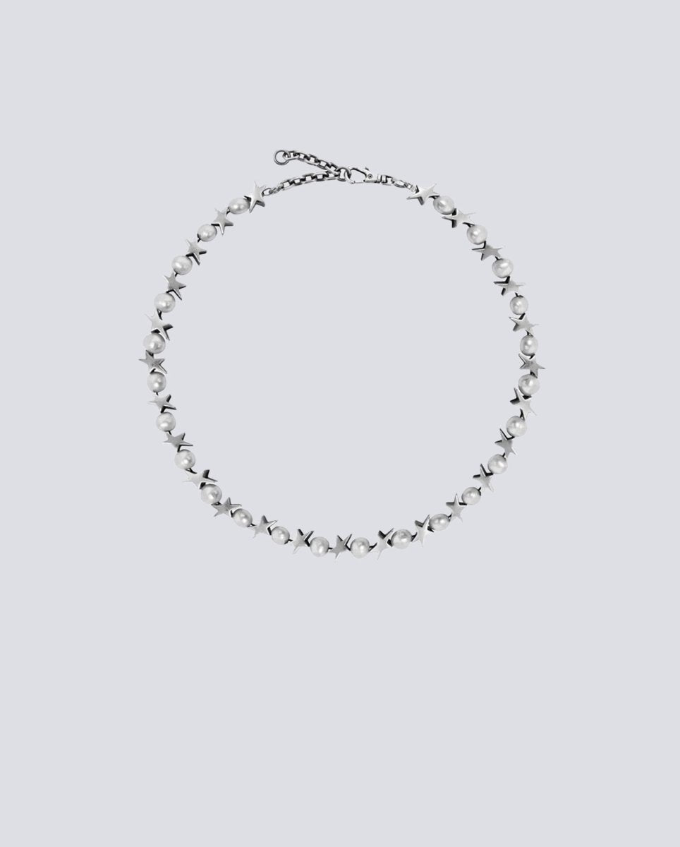 Collar Twojeys Pearls Between Icons Plateado 204705001