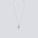 Collar Twojeys Single Cross Necklace Plateado Unisex