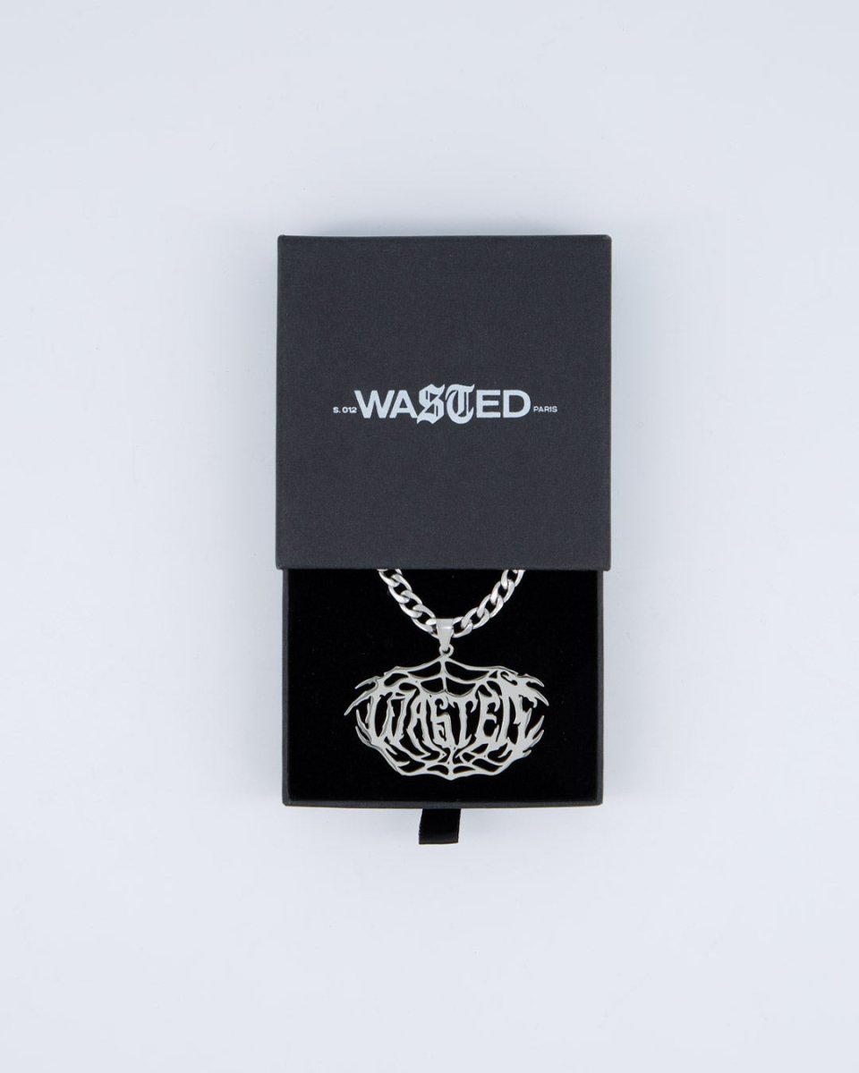 Collar Wasted Paris Prey Plateado Unisex joya