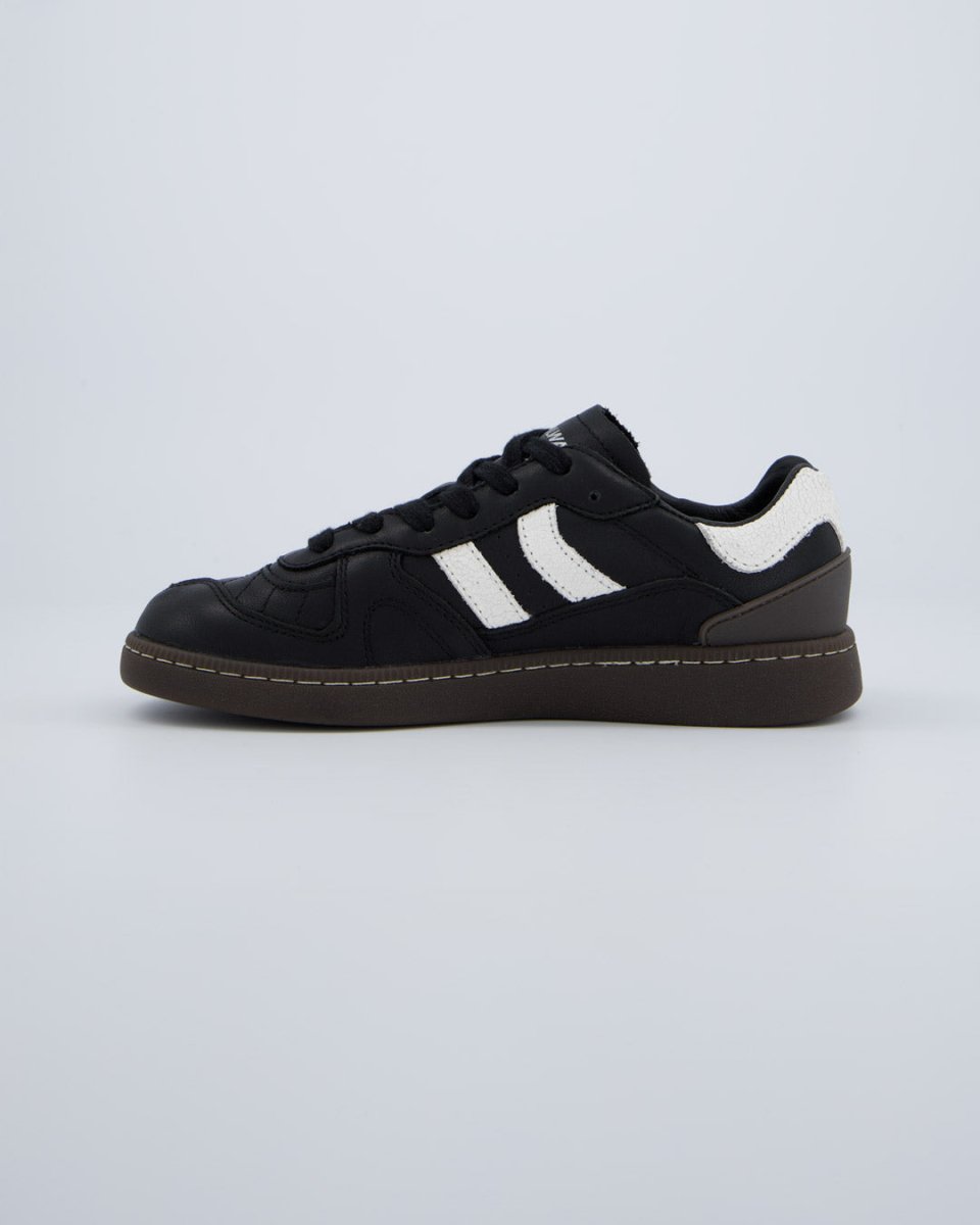 Coolway Goal Black Leather Mujer Zapatillas