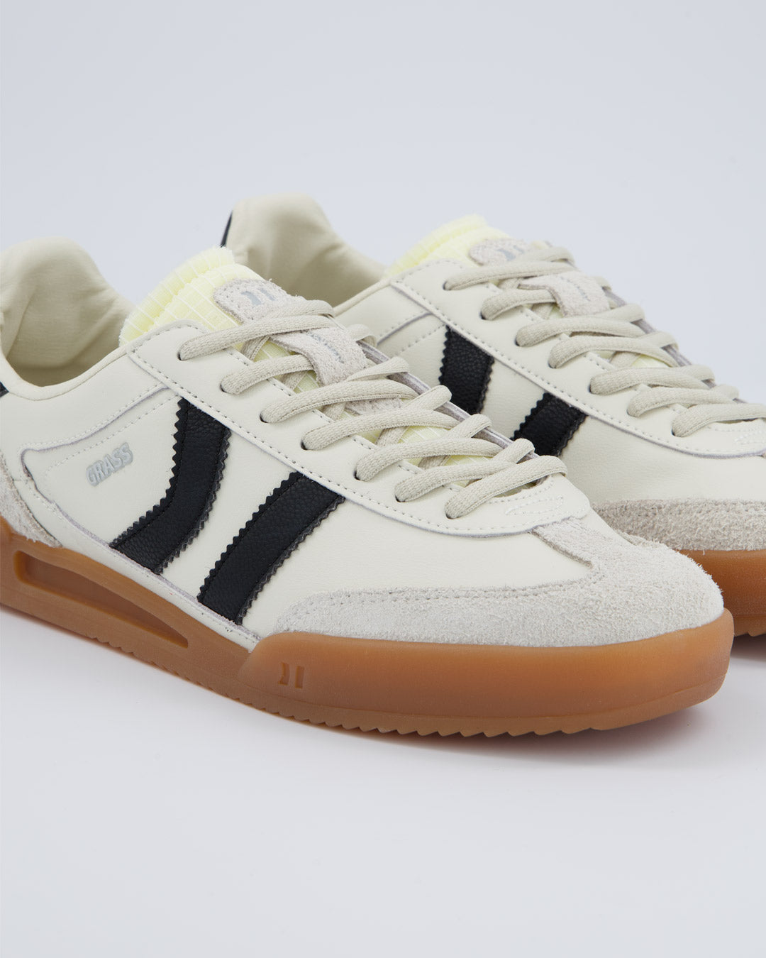 Coolway Grass Black Leather Hombre Zapatillas