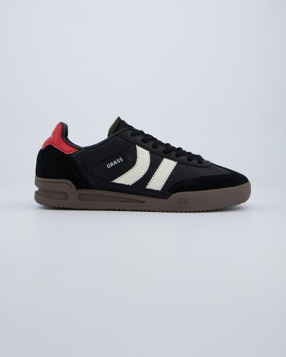 Coolway Grass Black Leather Mujer Zapatillas