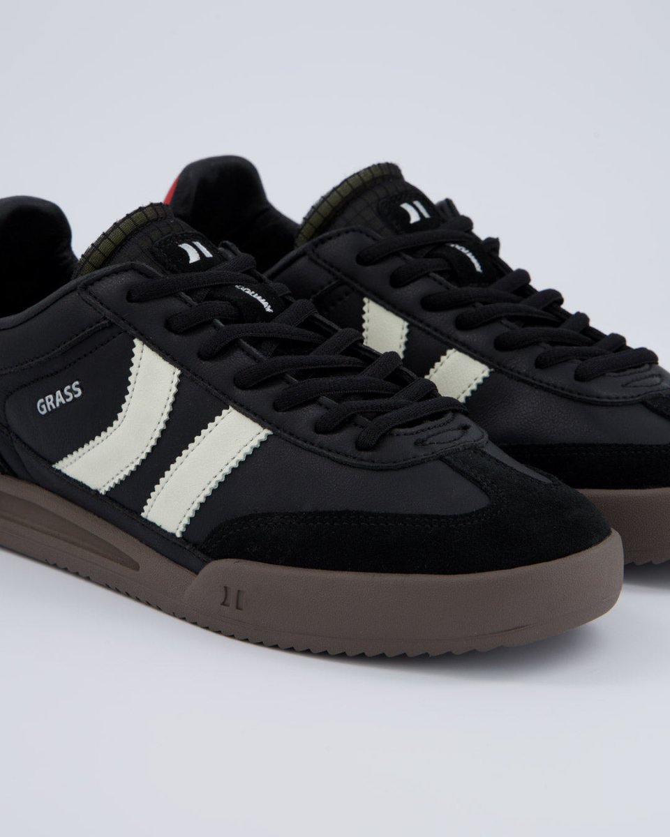 Coolway Grass Black Leather Mujer Zapatillas