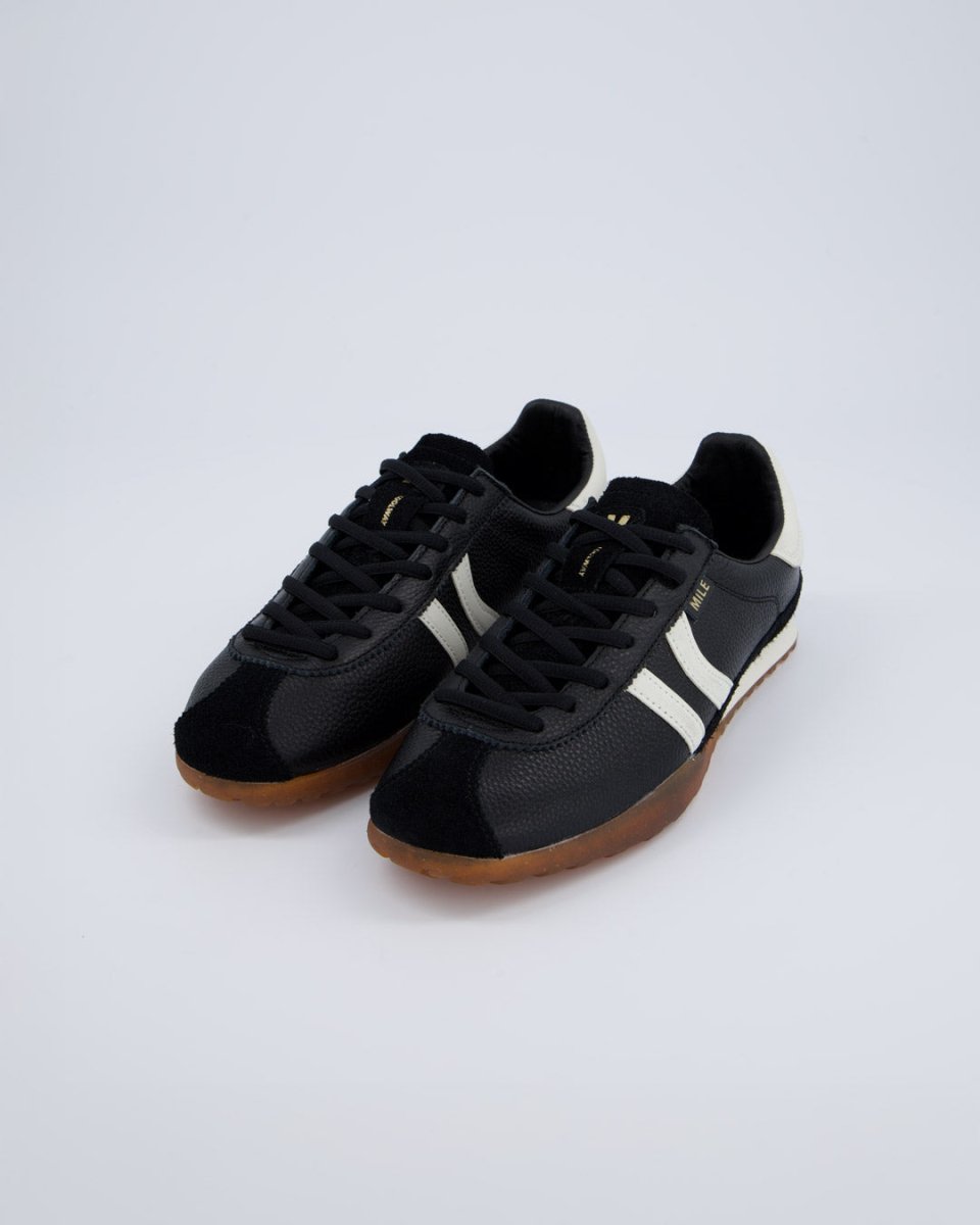 Coolway Mile Black Leather Mujer Zapatillas