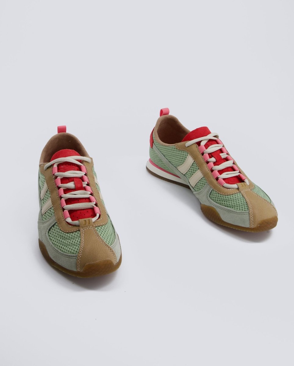 Coolway Nilo Verde y Rojo Mujer NILO Zapatillas