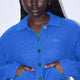 Chaqueta Obey Amelie Button Down Azul Mujer