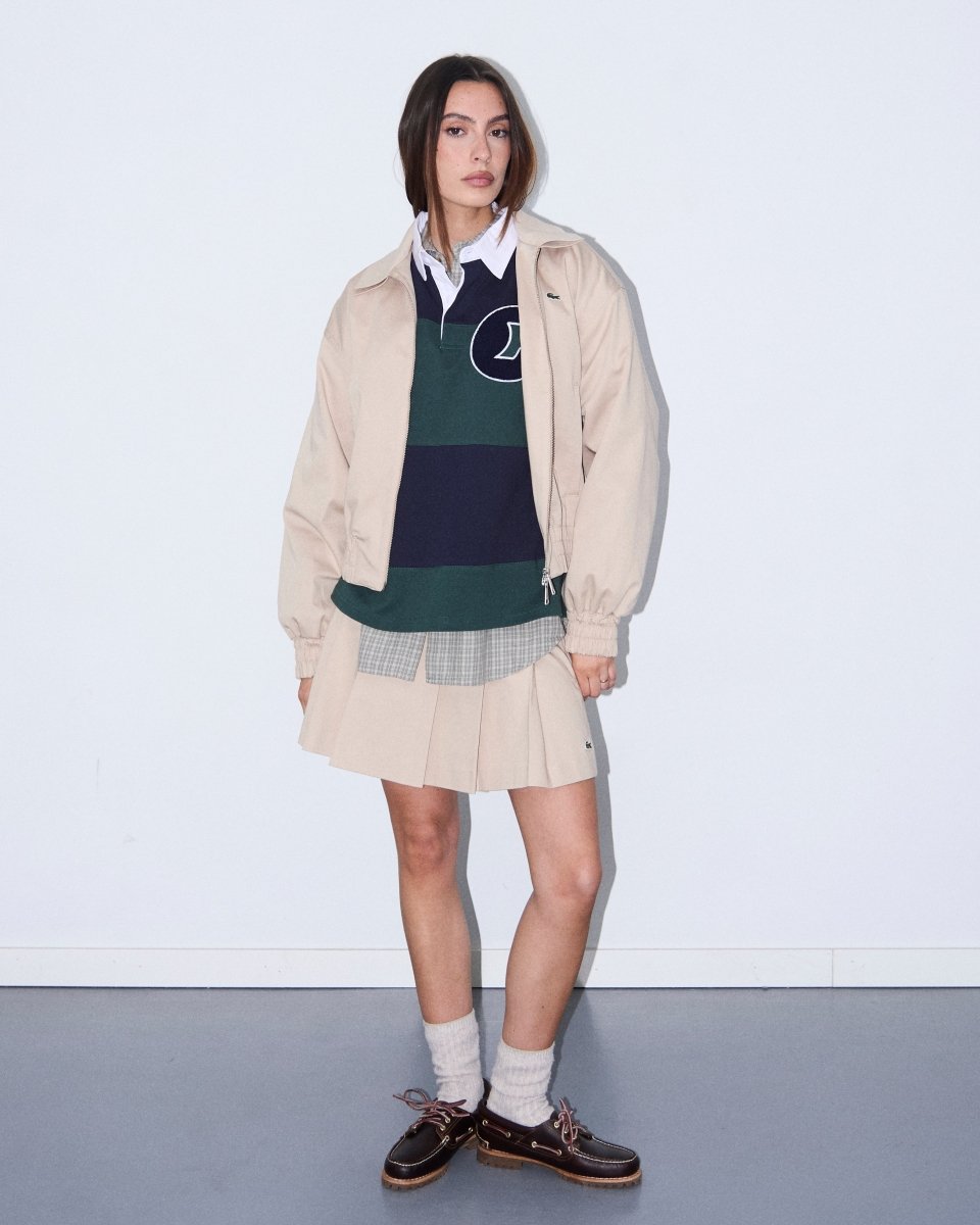 Falda Lacoste Jupe Beige Mujer