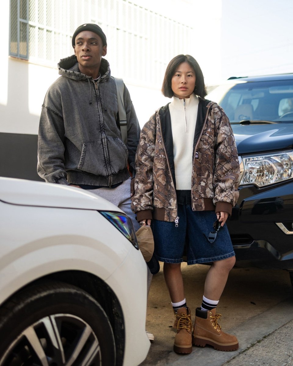 Chaqueta Wasted Paris Kingdom Curve Gris Unisex